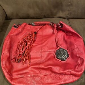 Vince Camuto Leather Fringe Tote Bag